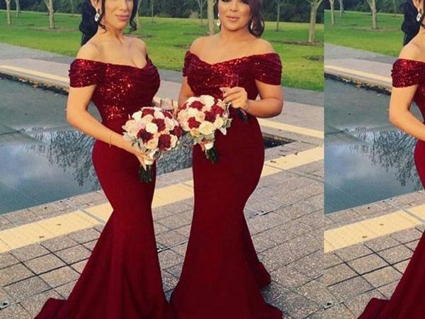 Burgundy Bridesmaid Dresses