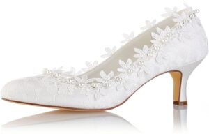 Kitten Heel Wedding Shoes