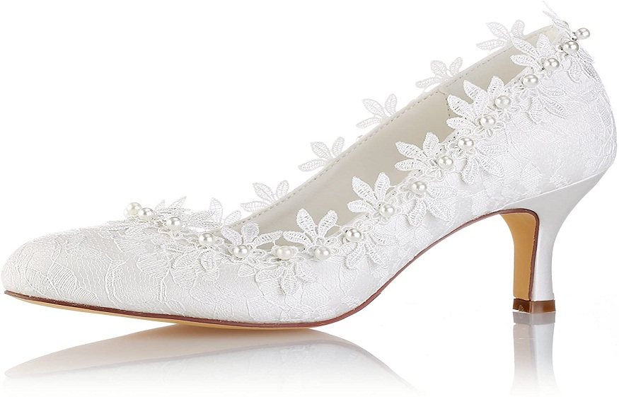 5 Adorable Kitten Heel Wedding Shoes